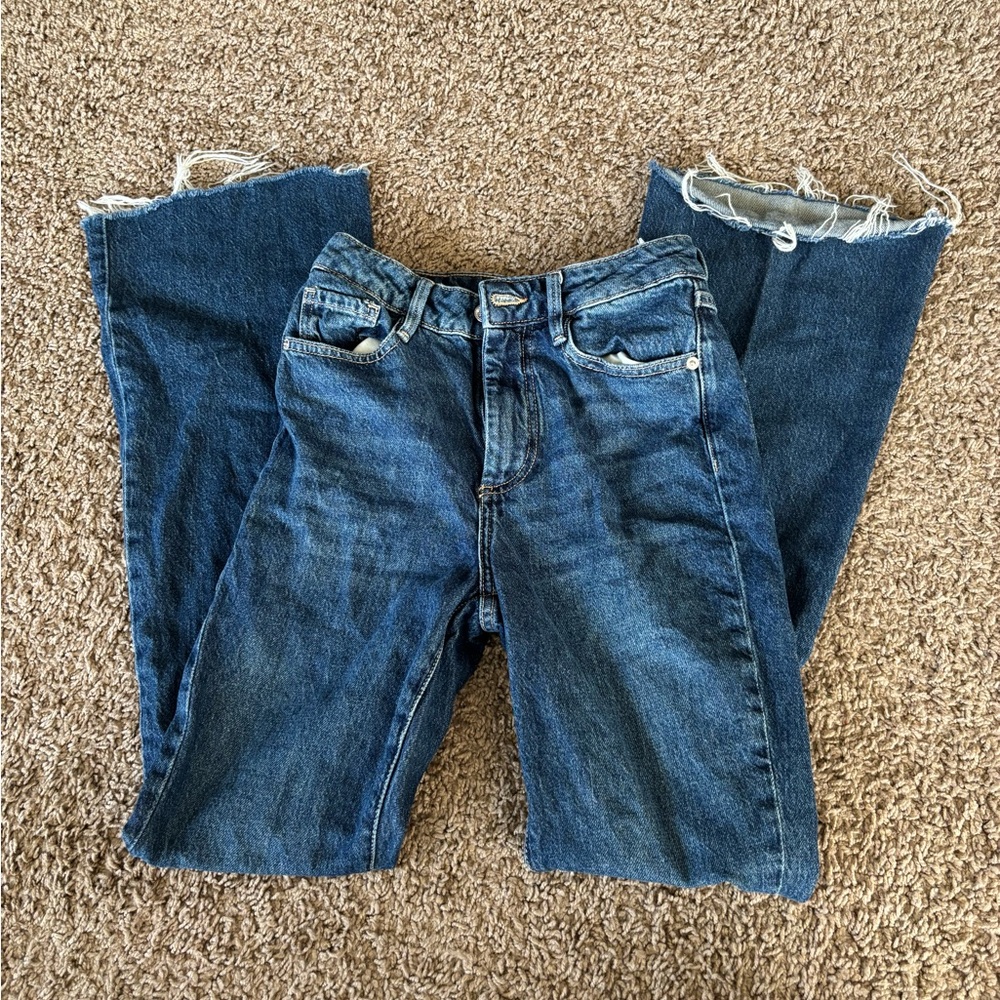 Forever 21 Blue Straight Leg Jeans